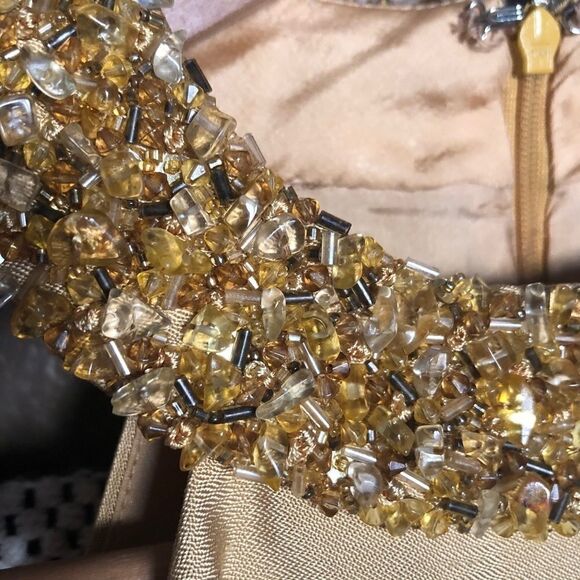 Michael Kors Gold Embellished Sleeveless Dress - Picture 8 of 9